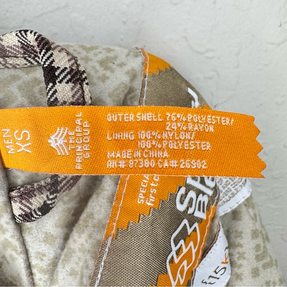 SPECIAL BLEND Men’s Checkered Snowboard Ski Jacket Waterproof Brown & Tan XS - Picture 13 of 15